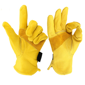 Gants de pressage en cuir de haute qualité, conçus avec du cuir renforcé résistant à la chaleur et une forte adhérence pour une manipulation sécurisée - Product Image 6