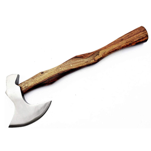 Handmade <b>Axe</b> Carbon Steel Blade Wood <b>Handle</b> With Leather Sheath Outdoor <b>Axe</b> Custom <b>Axe</b> - Product Image 4