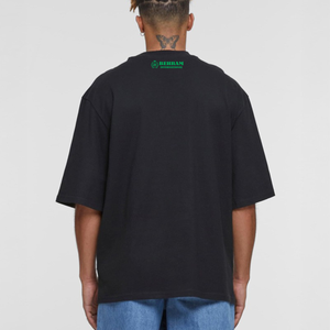 T-shirt Homme Oversize Uni à Manches Courtes Col Rond Style Décontracté Urbain Respirant en Coton Jersey Coupe Épaules Tombantes 300 GSM - Product Image 2