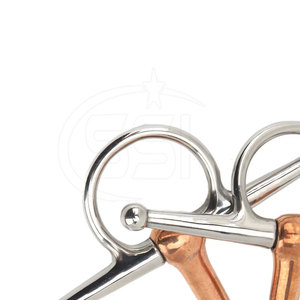Mors à joues pleines en acier inoxydable de qualité supérieure pour l'entraînement et le contrôle équestre avec options personnalisables - Product Image 4
