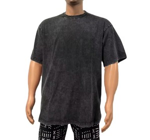 เสื้อยืดผู้ชายแฟชั่นปี 2024 ผ้าฝ้ายไซส์ใหญ่พิเศษ XXXXL ลุคพังก์ ฮิปฮอป สไตล์วินเทจ ลุคดิสเทรส - Product Image 6