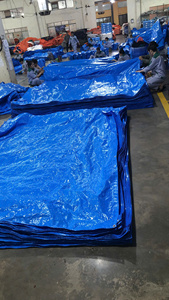 Bâche en PE bleue, imperméable, résistante au vent et aux UV, de qualité supérieure, fabriquée sur mesure, fournie directement par l'usine - Product Image 2
