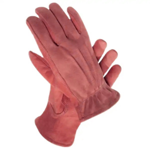 Gants de sécurité pour conducteurs avec logo personnalisable, en cuir de vachette grainé robuste, antidérapants, avec manchette élastique, protection industrielle des mains - Product Image 2