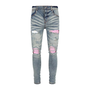 Wholesale High Quality Fashion <b>Men's</b> Jeans Wholesale Jeans Slim Fit <b>Men</b> Designer <b>Stretch</b> Denim Blue and Black Jeans for <b>Men</b> 3.8 - Product Image 5
