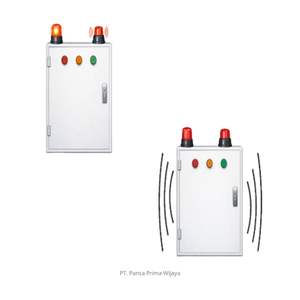 Panel de Sistema de Alarma para Terremotos de Alta Calidad 40x60 |   Sirena de evacuación automática y lámpara giratoria (autónoma) - Product Image 2