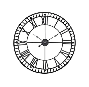 Fabricante y exportador de relojes de pared negros de hierro de último diseño y relojes de pared decorativos clásicos modernos. - Product Image 5