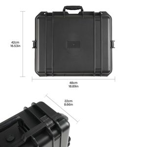 Étui de protection portable personnalisable 18,9x16,5x8,7 pouces pour appareil photo, résistant aux intempéries, avec mousse de protection pour drones et caméras - Product Image 2