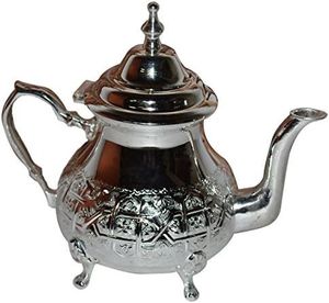 Luxury metal decor vintage silverware floral metalwork <b>teapot</b> premium tea accessory handcrafted artistry kettle traditional - Product Image 5