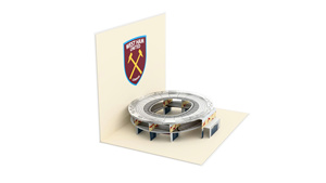 Tarjeta de Felicitación Pop-Up 3D del Estadio del West Ham United, Impresión Digital, Papel con Barnizado Mate, Regalo - Product Image 3