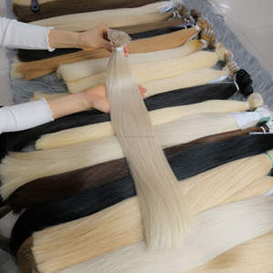 Meilleures extensions de cheveux crus à pointe plate en kératine italienne 100% cheveux humains vietnamiens slaves Vague naturelle directe d'usine - Product Image 3