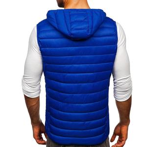 Chaqueta sin mangas Lisa personalizada para hombre, informal, con cremallera, precio barato, último estilo, para invierno - Product Image 3