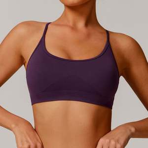 Soutien-gorge de sport imprimé côtelé sans couture respirant à séchage rapide pour le fitness, le yoga, la course et la gym, avec dos élégant, pour femme 2026 - Product Image 1