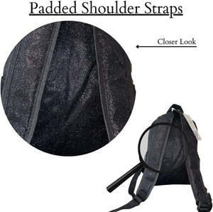 กระเป๋าเป้สะพายหลังแฟชั่นวิบวับสำหรับเชียร์ลีดเดอร์ ประดับด้วยกลิตเตอร์ แพทช์ และคริสตัล ผลิตจากโพลีเอสเตอร์กันน้ำ ทนทาน บุด้วยไนลอน เหมาะสำหรับทุกเพศ - Product Image 6
