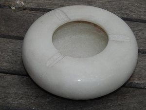 Cendrier de luxe en marbre naturel, fait main, en pierre, pour cigarettes, décoratif, pour table, maison, bureau, bar, restaurant, cadeau - Product Image 4