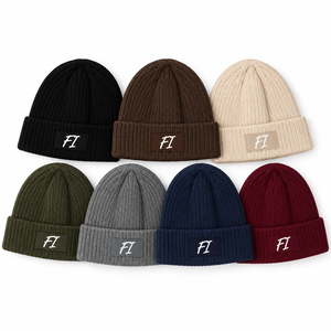 Gorros de Invierno Personalizados al por Mayor de Alta Calidad, Gorros de Pescador de Punto Acrílico 100% con Logotipo Bordado, Gorros de Calavera para Hombre y Mujer - Product Image 3