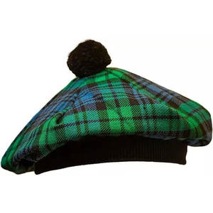 Chapeau Tam O'Shanter pour homme, style ancien Campbell, en tissu Balmoral à carreaux écossais - Product Image 1