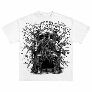 Camiseta Unisex Vintage de 200 g/m² con Hombros Caídos, Negra, Oversize, 100% Algodón, Corte Cuadrado, Estilo Urbano, Holgada, Larga, Estampada - Product Image 3