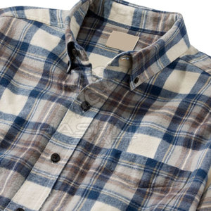 Chemise en flanelle de coton mélangé de qualité supérieure avec tissu respirant et coupe décontractée pour homme, confort quotidien en extérieur - Product Image 4