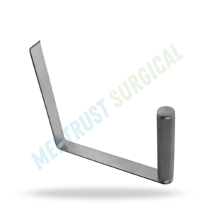 Écarteurs à angle droit 24 cm, instrument neurochirurgical pour la rétraction des tissus profonds en chirurgie de la colonne vertébrale - Product Image 3