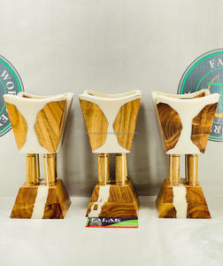 Quemador Bakhoor árabe de madera y resina epoxi personalizado, quemador de incienso de madera Mukhbar Oud Mabkhara de Falak World Export - Product Image 5
