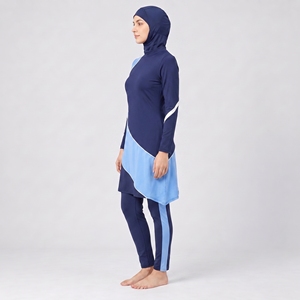 Ensemble de burkini 4 pièces pour femmes musulmanes, vêtements de sport modestes, confortables, respirants, couvrant entièrement le corps - Product Image 6