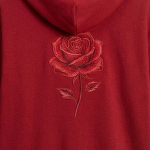 Premium Short Sleeve Hoodies Embroidered Custom Manufacturing OEM ODM Soft Polyester Hooded Sweatshirt Bulk Order Private Label - Product Image 5