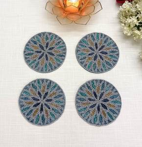 Top Quality Handmade Handcrafted Decorative <b>Beaded</b> <b>Placemat</b> Very Latest Embroidered <b>Beaded</b> <b>Placemat</b> - Product Image 5