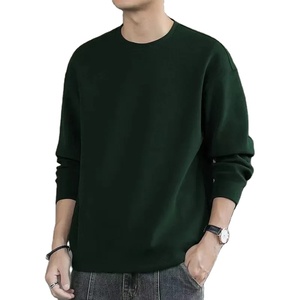 Sudaderas con capucha de lona ligera básica para hombre con hombros caídos holgados sudaderas con capucha de impresión Digital de invierno teñidas lisas - Product Image 1