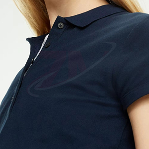 Camiseta Polo Clásica de Algodón para Mujer, Manga Corta, Corte Regular, Tejido Transpirable y Suave, Informal, para Uso Diario, Elegante, de Verano - Product Image 4