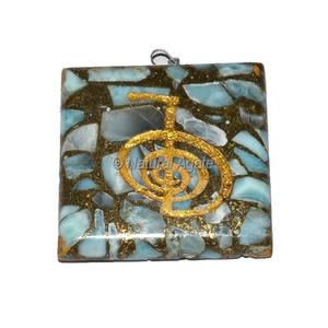 Pendentifs gravés Reiki, accessoires en argent, meilleure promo - Product Image 1