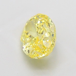Diamant de taille ovale 3,73 carats, jaune vif fantaisie, excellente finition, clarté VS1, cultivé en laboratoire, certifié IGI, pierre précieuse brillante non montée - Product Image 4