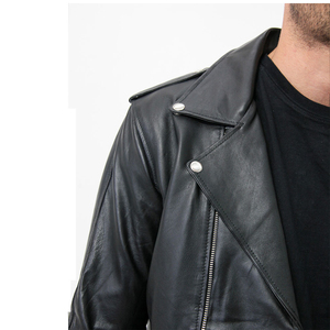New Arrival Winter Cheap Price Men Leather <b>Jacket</b> High Quality Custom Design Front Men's Fashionable Leather <b>Jackets</b> Hot Sale - Product Image 6