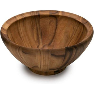 Bol en bois rond écologique de petite taille pour usage en restaurant, bols en bois naturel poli pour épices, salades et décoration de cuisine - Product Image 3