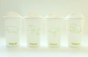 [TENBLER] Limited Edition White Bear PP Foam Vending Cup Heat Safe Insulation 20oz Eco-Friendly Beverage Cup for <b>Presents</b> Flip - Product Image 3