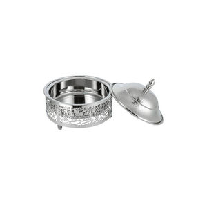 Casserole ronde en acier inoxydable avec couvercle en dôme 20 cm, design classique, durable, pour cuisinières à gaz et à induction, usage domestique - Product Image 6