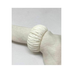 Handwoven Bamboo Rope Modern Eco-Friendly Durable Stocked <b>White</b> Customizable Napkin Ring Serviette Holder Wedding Farmhouse - Product Image 1