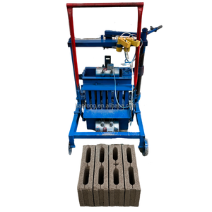 Manual Mobile <strong>Brick</strong> Making Machine for Hollow Interlock Paving <strong>Blocks</strong> with Motor - Product Image 5