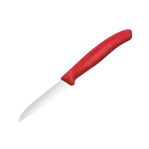Couteaux utilitaires à lame dentelée avec manche rouge, en acier inoxydable, lame tranchante, couteaux de cuisine pour trancher les tomates, les fruits, les légumes, le pain - Product Image 2