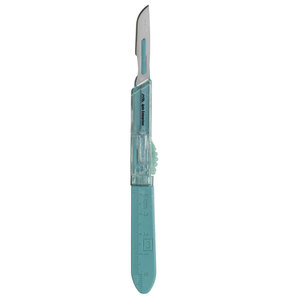 <b>Plastic</b> Handle Manual Scalpel 0.4mm Stainless Steel Blade 14cm Length CE Certified High Quality Surgical Instrument for Medical - Product Image 1