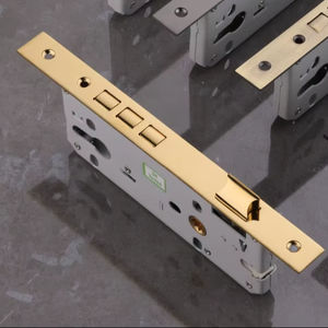 Poignées de meubles robustes 70x85 à 3 broches en laiton massif et zinc, style cylindrique moderne pour portes de villas et de loisirs - Product Image 2