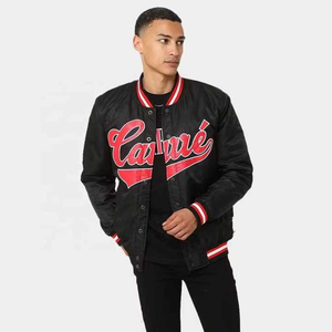 Chaqueta de Satén para Hombre al por Mayor, Chaqueta Brillante a la Moda con Logotipo Personalizado, Disponible en Varios Colores y Tallas - Product Image 1