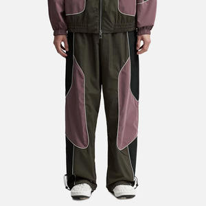 Custom Patchwork Windbreaker Shorts Men Retro <b>Techwear</b> Tracksuit Pants Waterproof Loose Casual Sportswear Lightweight Shorts - Product Image 1
