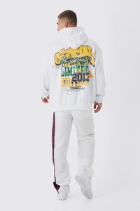 Sweat-shirt à capuche personnalisé pour homme OEM DTF, imprimé avec un motif graphique, streetwear décontracté à manches longues pour homme - Product Image 6