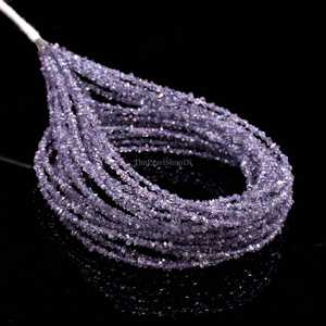 Perles de diamant Herkimer violet tanzanite, naturelles, brutes, non taillées, 2-3 mm, petites pierres précieuses brutes pour la fabrication de bijoux, prix de gros - Product Image 1
