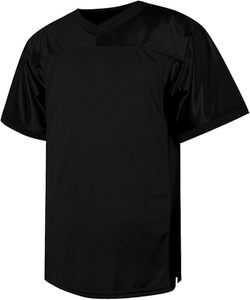 Maillots de football américain personnalisés pour adultes, 100% polyester, impression par transfert thermique, délai de livraison rapide, nom et numéro de l'équipe inclus - Product Image 1