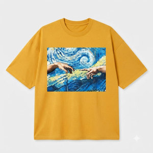 T-shirt long et ample en coton doux et respirant pour homme, coupe décontractée, col ras du cou, manches courtes, écologique, séchage rapide, idéal pour l'été et le quotidien - Product Image 1