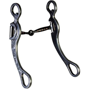 Bocado de cadena de alta calidad estilo Western AL grabado, bocado de cadena personalizado, bocado de cadena para caballo - Product Image 4