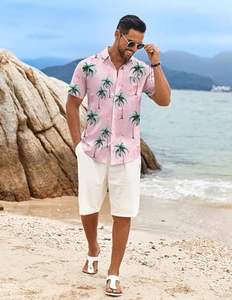 Chemise Hawaïenne Homme à Manches Courtes Imprimé Floral Tropical Décontractée Boutonnée pour la Plage – Haut Coloré d'Été pour Hommes - Product Image 5