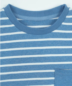 T-shirt en coton tricoté décontracté à rayures tie-dye surdimensionné à col rond et manches courtes pour homme 2026 - Product Image 3