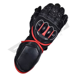 Gants de moto en cuir pleine main de qualité supérieure avec protection du poignet, logo personnalisé, gants de conduite professionnels, imperméables pour sports de plein air - Product Image 4